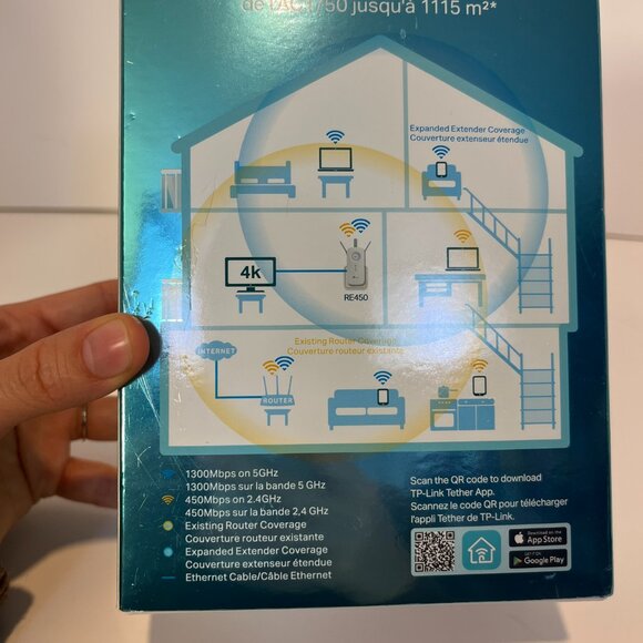 WiFi Range Extender RE450 TP Link AC1750 Dual Band - Picture 6 of 16